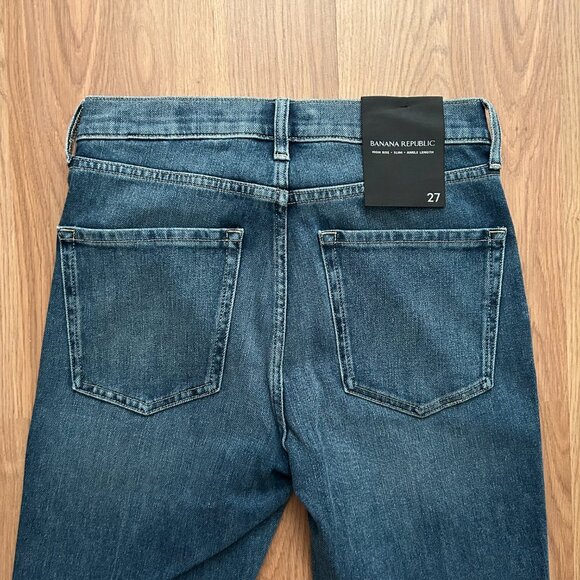 Banana Republic High-Rise Slim Jeans in Medium Wash - Picture 4 of 12